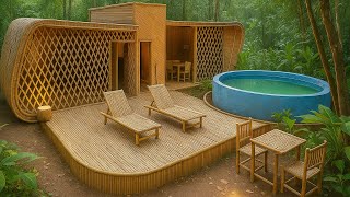 I Built a Private Bamboo House and Pools in 191 Days – [Start to Finish]