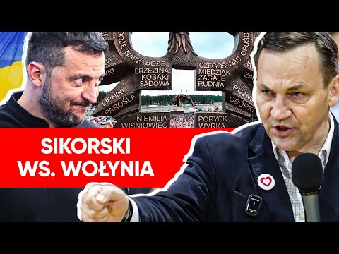 Sikorski ws. Wołynia. Zełenski "nie był zadowolony". Zdradził kluczowy argument