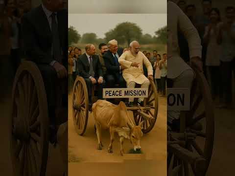 Bull Cart Ride with World Leaders! Trump Teases Modi | Funny Political Moments#aicomedy