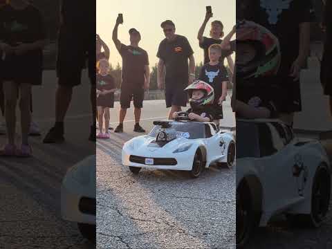 AZN Will have his hands full at the power wheels drag race later today!