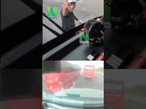 P2 Container tung video minh oan xe khách sống sai còn thích nói đạo lí