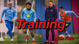 FC Barcelona Training 15th Feb: Lewandowski, Lamine Yamal, Rashford, Cancelo | Work For Girona Clash