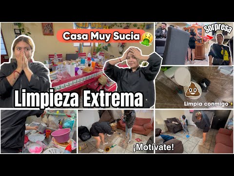 LIMPIEZA EXTREMA✨LIMPIANDO UNA CASA SÚPER SUCIA❌🧹MOTÍVATE y LIMPIA CONMIGO 🙋🏼‍♀️Ammy Alvarado