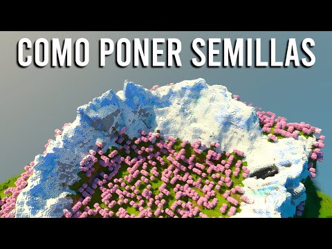 COMO PONER SEMILLAS en MINECRAFT BEDROCK