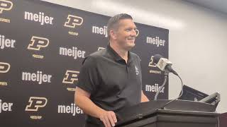 Purdue football offense has been good but striving for elite: Josh Henson press conference