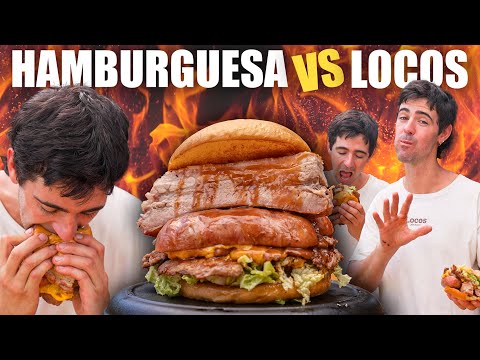 Hamburguesa de 1kg vs Locos ¿Podremos terminarla? | Locos X el Asado