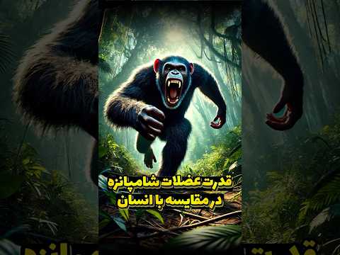 قدرت عضلات شامپانزه در مقایسه با انسان | دنیای حیوانات