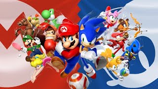 Sonic Characters vs Mario Characters.#teamsonic #teammario #whoisstrongest #debates