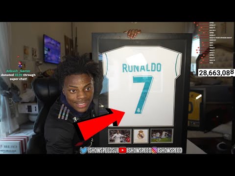 IShowSpeed Unboxes $100K Ronaldo Jersey..