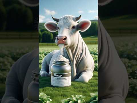 Heartwarming The Cow ๐ and the Magic Protein ๐#shorts #youtubeshorts #viralshort #animals #ytshort