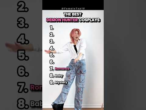 THE BEST DEMON HUNTER COSPLAYS  #kpop #kpopdemonhunters #shorts #kpopdemonhunterscosplay