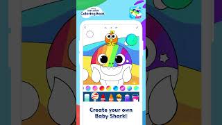 Color your Baby Shark!  🎨ㅣBaby Shark Coloring Book App