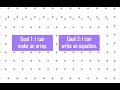 Solving Word Problems with Arrays