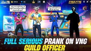 💥 Serious Prank On Vng Guild Officer Kick All Guild Players 🤯 Full Funny #vamsinani 