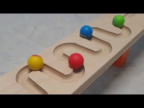 Marbles run race reverse video, asmr experiment by Tutudog