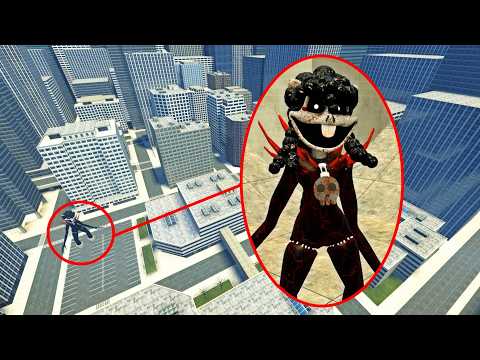 Un DRON capta a BABA CHOPS en la ciudad (Nightmare Critters) | Garry's Mod Sandbox