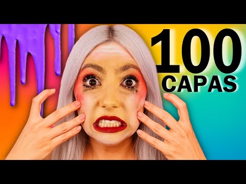 100 CAPAS de cada paso de mi MAQUILLAJE 🤢 pt.2