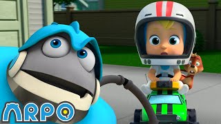 Daniel's new race car! 🏎️| Baby Daniel and ARPO The Robot | Funny Cartoons for Kids