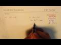 Solving Quadratic Equations and Factoring