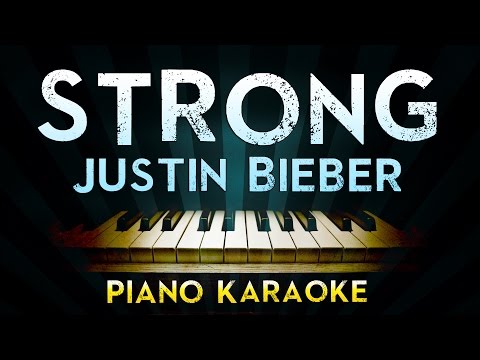 Justin Bieber ft Selena Gomez – Strong | Piano Karaoke Instrumental Lyrics Cover