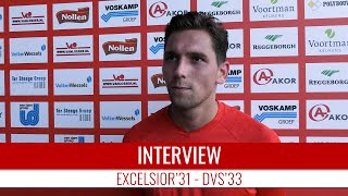 Screenshot van video Stijn Beverdam: "Hij viel net niet in de tweede helft" | Excelsior'31 - DVS'33