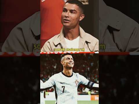 Ronaldo "hedefim 1000 gole ulaşmak". #cristianoronaldo