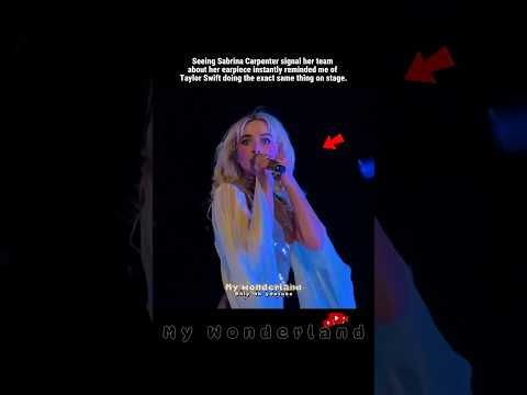 Sabrina Carpenter Handling an Earpiece Issue at Coachella Just Like Taylor Swift! #taylorswift