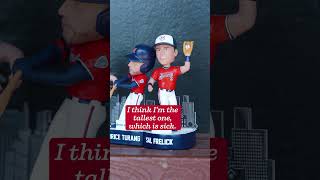 "It's kind of life sized honestly!" 🤣 -Sal Frelick on his First Horizon Bobblehead