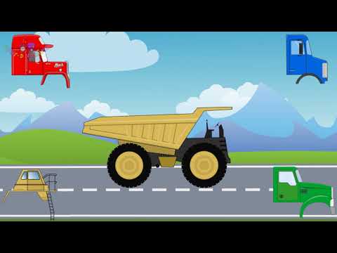 Learning Dump Trucks for everyone. Truck Types Match Cab
