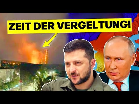Ukraine schlägt mit größtem Vergeltungsschlag heftig gegen Russland und Krim zurück!