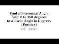 Understanding Coterminal Angles
