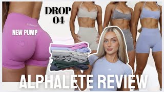 ALPHALETE DROP 04 IN DEPTH HONEST REVIEW | activewear try on haul NEW PUMP BBL LEGGINGS