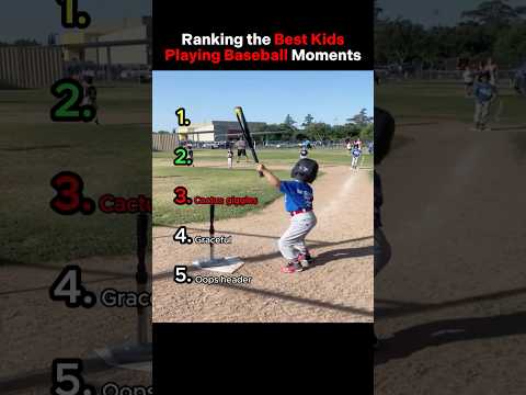 Ranking the Best Kids Playing Baseball Moments #baby #shorts