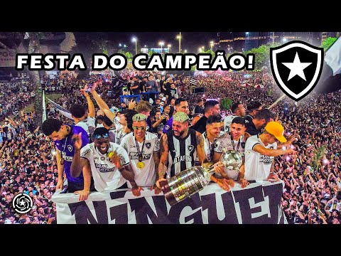 BOTAFOGO PARTY, CHAMPION OF THE LIBERTADORES 2024 on Praia de Botafogo, Rio de Janeiro 🇧🇷 Brazil