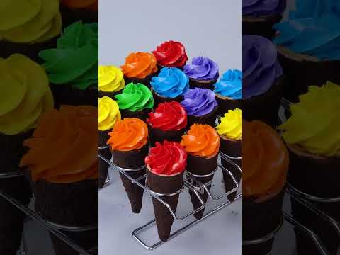 Rainbow OREO Ice Cream Cone #Shorts