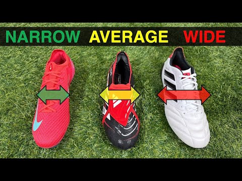 What are the best football boots for AVERAGE, NARROW & WIDE FEET?