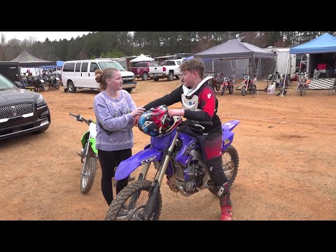 Nathan got his new dirt bike, now let's race it  RACE DAY, LET'S GO!! 2021 Yamaha yz250f
