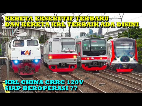 WOW!! RAMAINYA Kereta Api Terbaru Distasiun Tersibuk Juanda Jakarta Saat Uji Langsung KRL China CRRC