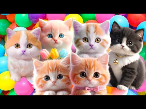 LAGU ANAK ANAK SI MEONG KUCING LUCU MANDI BOLA POPULER anak kucing meong