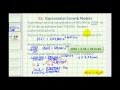 Exponential Population Growth Analysis