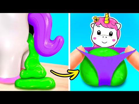 She Made a Squishy Unicorn?! 🦄😍 Fun Fidgets and Crafts