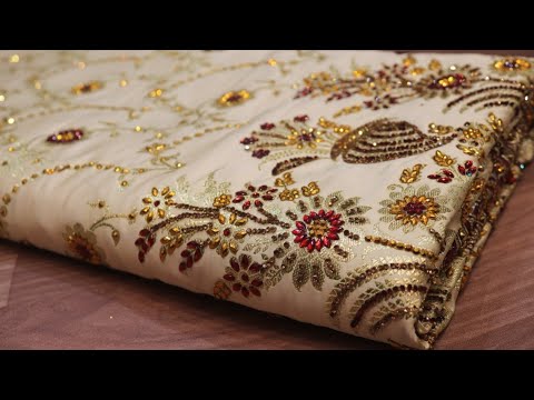 ARNG-3099 "The Floral White" Vol 2 Premium Bridal Banarasi Silk Saree||Crystals||Gold Zari