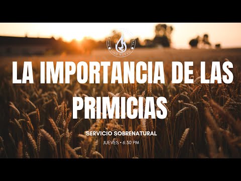 LA IMPORTANCIA DE LAS PRIMICIAS