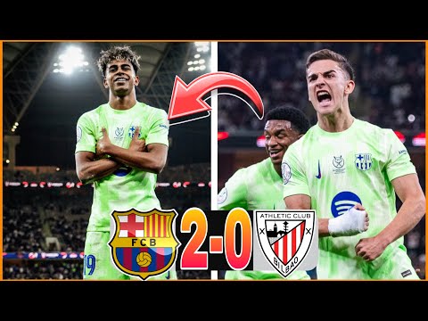 BARÇA 2-0 BILBAO LAMINE YAMAL DÉJA EN FEU ! LE BARÇA EN FINALE !