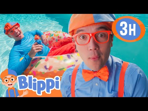 Blippi's Pool Party! |  Blippi and Meekah Best Friend Adventures | Educational Videos for Kids