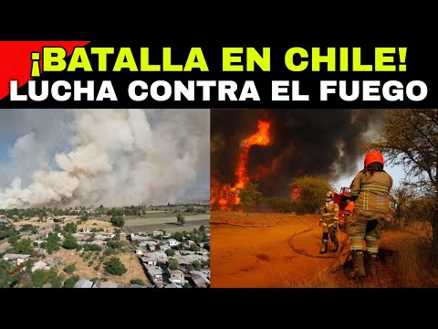 ¡BATALLA INTENSA EN CHILE! MÁS DE 150 BRIGADISTAS LUCHAN CONTRA EL FUEGO EN TIL TIL