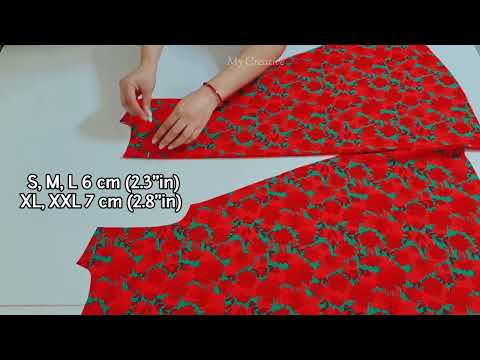 🍁Only 1 meter Fabric♥️ Very Easy Cut in 5 minute and Sew only 10 minute ✂️ For Beginners Sewing