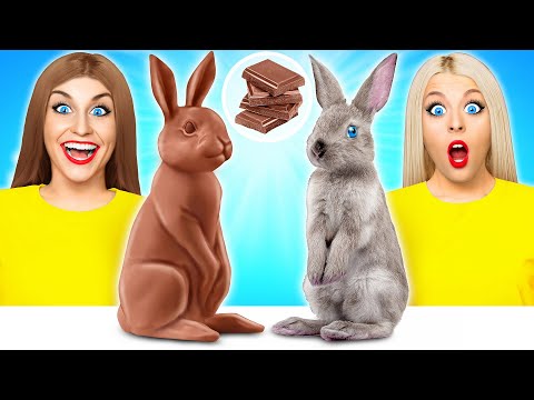 Desafío De Comida Real vs. De Comida Chocolate | Cocina Sabrosa Hacks por Multi DO Fun Challenge