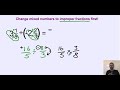 Dividing Fractions and Mixed Numbers Explained