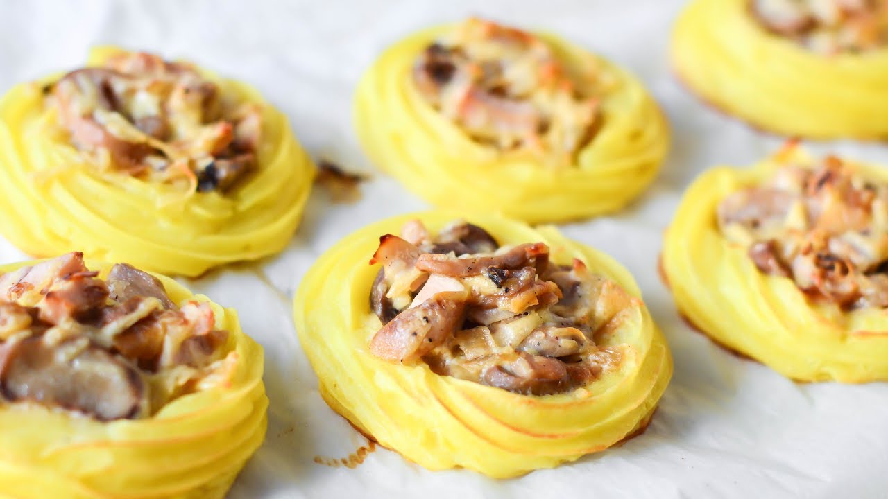 Картофельные ГНЁЗДА с начинкой Горячая закуска